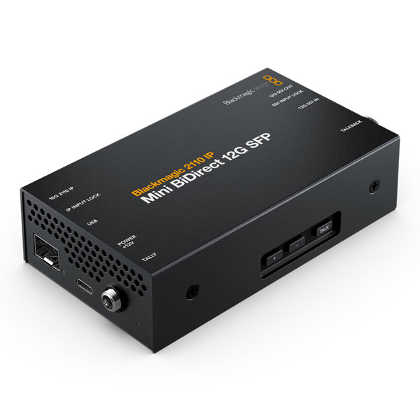 Blackmagic 2110 IP Mini BiDirect 12G SFP - Convertisseur de signal Blackmagic 2110 IP Mini BiDirect 12G SFP - Convertisseur de signal