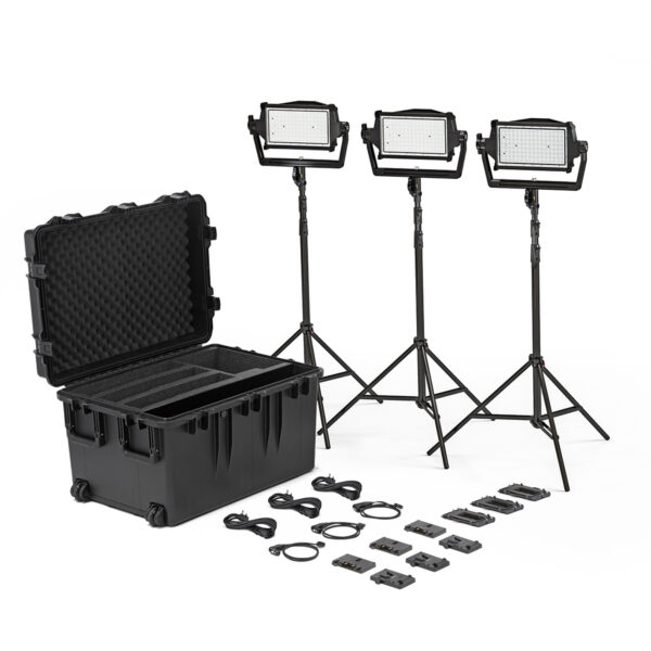 Litepanels Astra IP Half Traveler Trio GM&VM Kit (Lyre Standard, UK) - Panneaux LED Litepanels Astra IP Half Traveler Trio GM&VM Kit (Lyre Standard, UK) - Panneaux LED