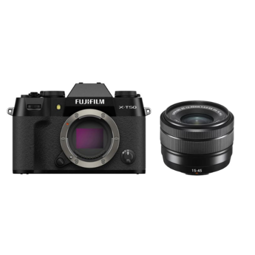 Fujifilm X-T50 avec XC 15-45mm f/3.5-5.6 (Noir) – Appareil Photo