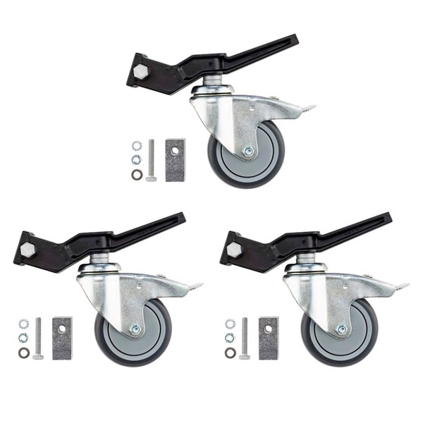 Avenger A9000NB - Lot de 3 roues à frein pour pieds Avenger A9000NB - Lot de 3 roues à frein pour pieds