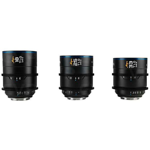 Laowa Argus Cine S35 18/25/35mm T1 (Sony E) – Kit d’objectifs Laowa Argus Cine S35 18/25/35mm T1 (Sony E) – Kit d’objectifs
