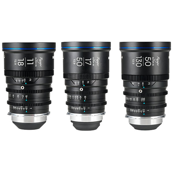 Laowa Ranger S35 11-18 / 17-50 / 50-130 (PL) - Kit Objectifs Cinéma Laowa Ranger S35 11-18 / 17-50 / 50-130 (PL) - Kit Objectifs Cinéma