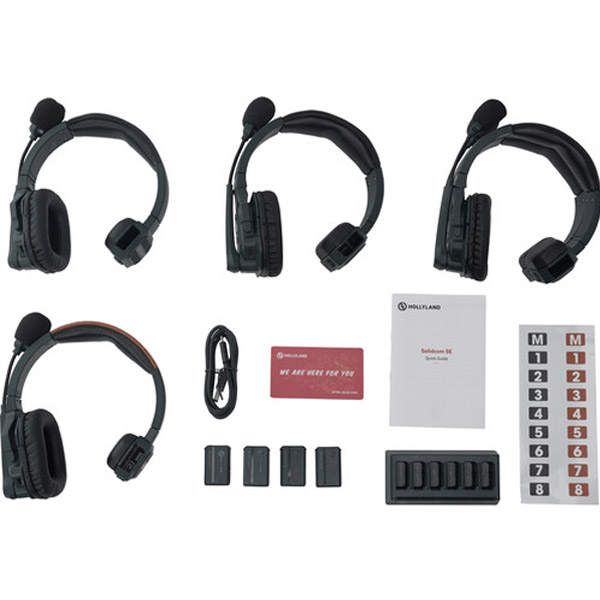 Hollyland Solidcom SE Global 4S (4 casques) - Kit intercom Hollyland Solidcom SE Global 4S (4 casques) - Kit intercom