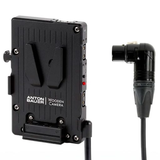 Wooden Camera Pro V-Mount 4pin XLR Right Angle (260200) - Plaque V-Mount