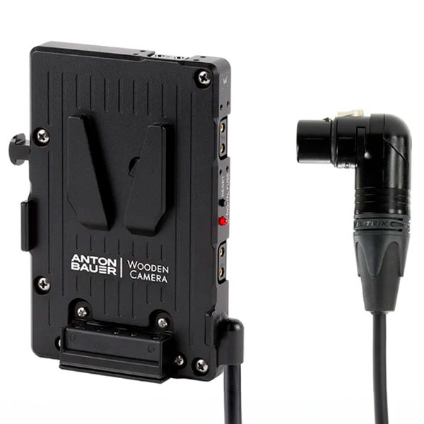 Wooden Camera Pro V-Mount 4pin XLR Right Angle (260200) - Plaque V-Mount Wooden Camera Pro V-Mount 4pin XLR Right Angle (260200) - Plaque V-Mount