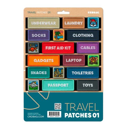 CRDBAG Patchs Velcro Voyage 01 - Accessoire Rangement