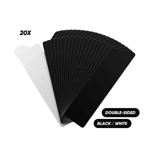 CRDBAGS CRDTABS Noir/Blanc (20pcs) - Accessoire Rangement