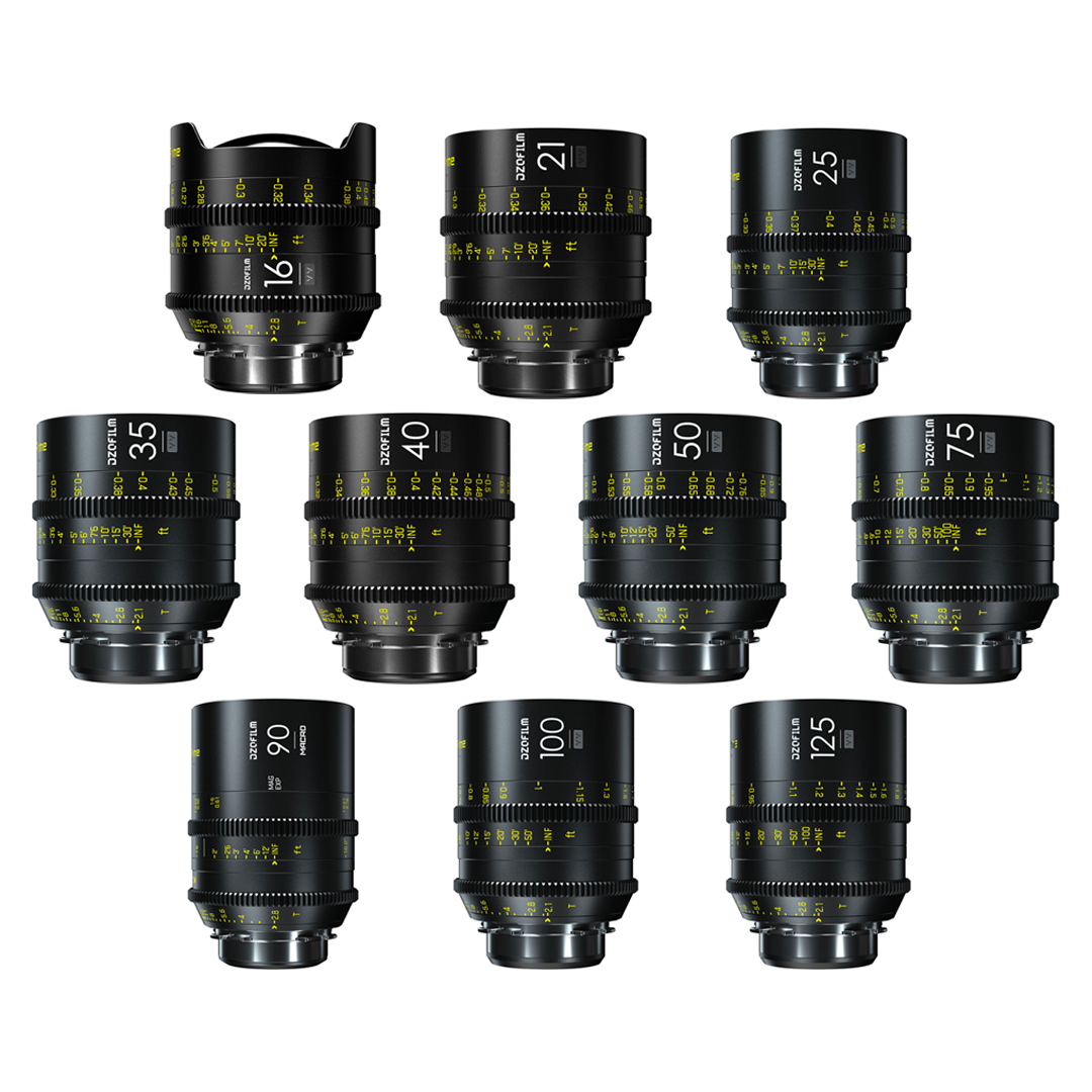 DZOfilm Vespid Prime 16/21/25/35/40/50/70/90/100/125mm (PL) - Kit Objectifs Cinéma DZOfilm Vespid Prime 16/21/25/35/40/50/70/90/100/125mm (PL) - Kit Objectifs Cinéma