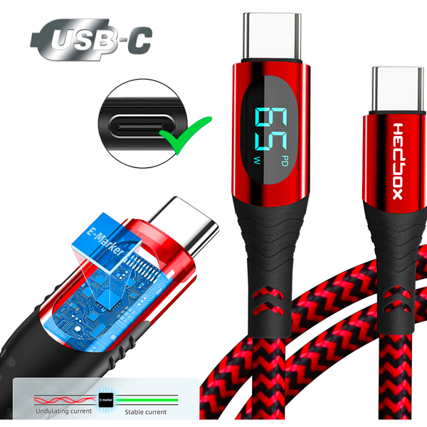 Hedbox RPC-D65W USB-C - Câble d'alimentation Hedbox RPC-D65W USB-C - Câble d'alimentation