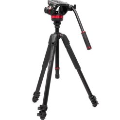 Manfrotto Rotule Vidéo Fluide et Trépied 3 sections en Aluminium_01