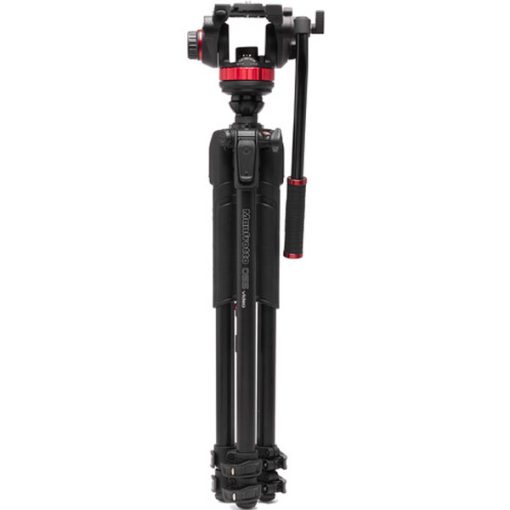 Manfrotto Rotule Vidéo Fluide et Trépied 3 sections en Aluminium_02