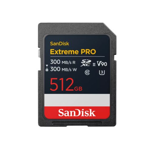 SanDisk SD Extreme Pro 512GB UHS-II 300MB/s V90 - Carte mémoire