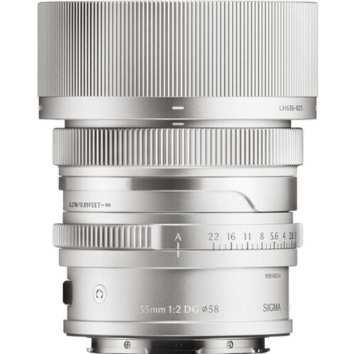 Sigma 35mm f/2 DG Contemporary (L Mount, Silver) - Objectif