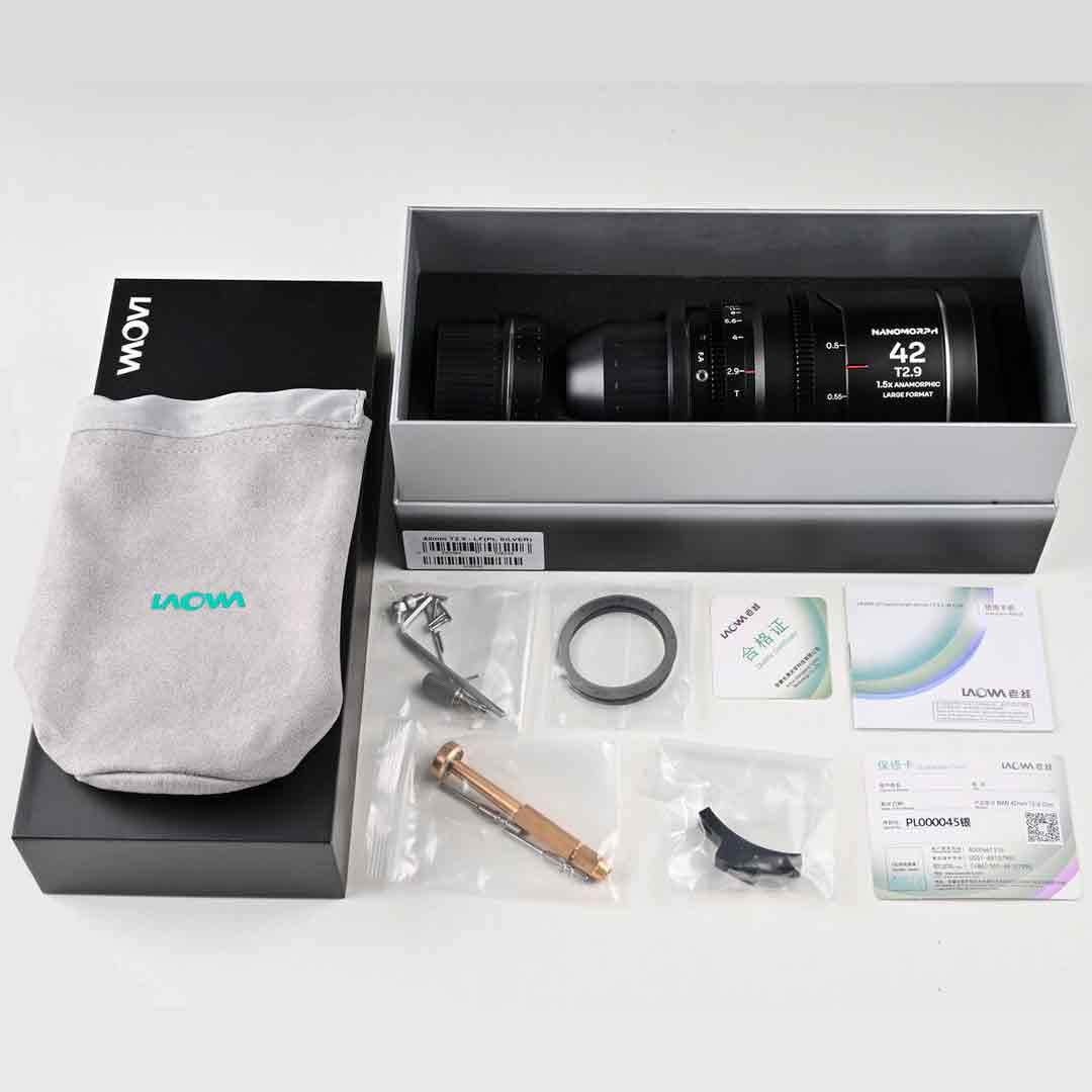 Laowa Nanomorph LF 55mm T2.9 1.5X (Argent) - Objectif Anamorphique Laowa Nanomorph LF 55mm T2.9 1.5X (Argent) - Objectif Anamorphique