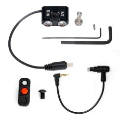 Mutiny Câble TC-R_S BNC pour Sony FX3 _ FX30 avec Bouton REC Bolt-On V2 et Cable Fischer 3-Pin 12_ Angle Droit