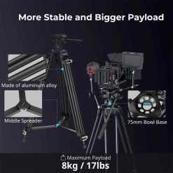 Smallrig 3751B - Kit Trépied AD-01 en Aluminium (186cm)