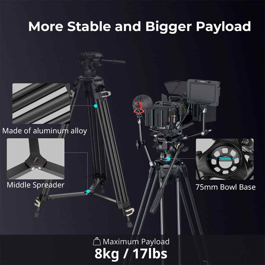 Smallrig 3751B - Kit Trépied AD-01 en Aluminium (186cm) Smallrig 3751B - Kit Trépied AD-01 en Aluminium (186cm)