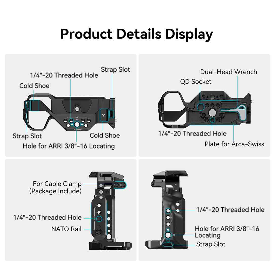 Smallrig 4198 - Cage + Poignée Supérieure pour Sony A7 III / A7R III Smallrig 4198 - Cage + Poignée Supérieure pour Sony A7 III / A7R III