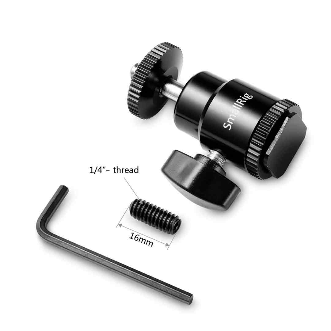 Smallrig 761 - Mini Rotule Hot Shoe avec Vis 1/4" – Image 3