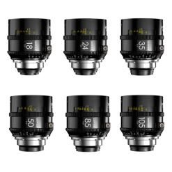 DZOFILM Vespid Prime II 18/24/35/50/85/105mm T1.9 PL (Métrique) - Kit Objectifs DZOFILM Vespid Prime II 18/24/35/50/85/105mm T1.9 PL (Métrique) - Kit Objectifs