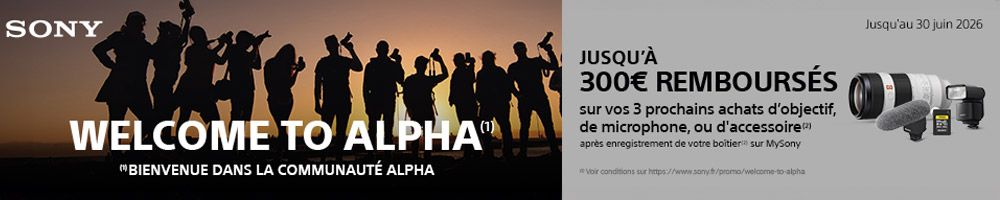 ODR SONY WELCOME TO ALPHA