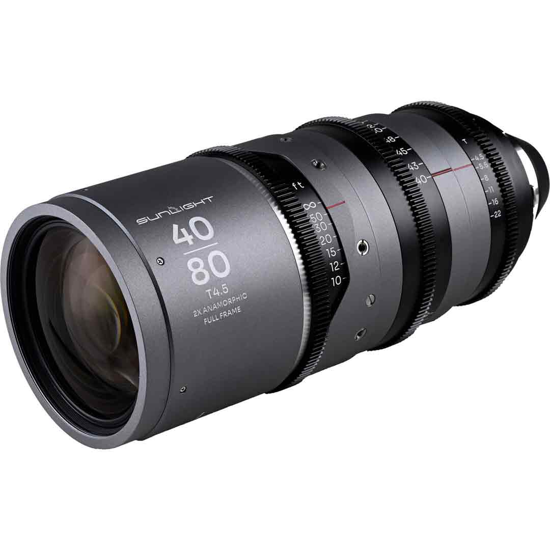 Laowa Sunlight Zoom 2x Anamorphic 40-80mm T4.5 (Argent, PL) - Objectif Cinéma Laowa Sunlight Zoom 2x Anamorphic 40-80mm T4.5 (Argent, PL) - Objectif Cinéma