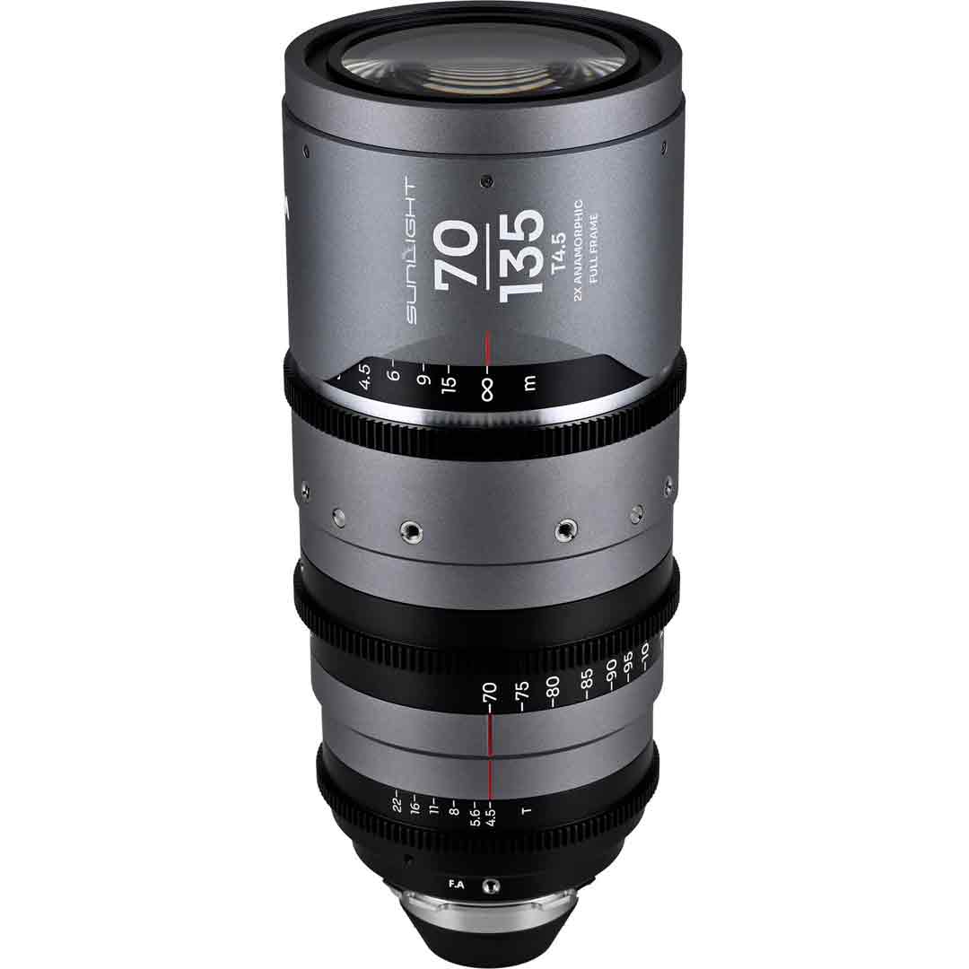 Laowa Sunlight Zoom 2x Anamorphic 70-135mm T4.5 (Argent, PL) - Objectif Cinéma Laowa Sunlight Zoom 2x Anamorphic 70-135mm T4.5 (Argent, PL) - Objectif Cinéma