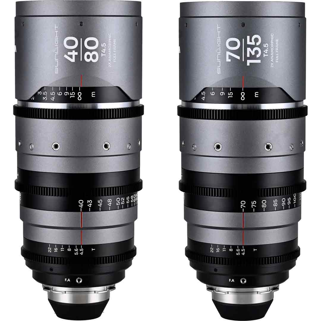 Laowa Sunlight Zoom 2x Anamorphic 40-80 / 70-135mm (Argent, PL) - Kit Objectifs Cinéma Laowa Sunlight Zoom 2x Anamorphic 40-80 / 70-135mm (Argent, PL) - Kit Objectifs Cinéma