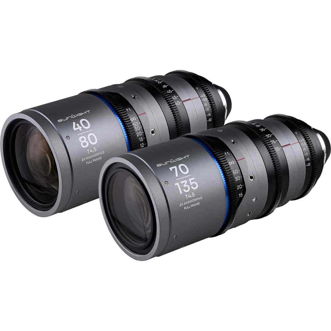 Laowa Sunlight Zoom 2x Anamorphic 40-80 / 70-135mm (Bleu, PL) - Kit Objectifs Cinéma Laowa Sunlight Zoom 2x Anamorphic 40-80 / 70-135mm (Bleu, PL) - Kit Objectifs Cinéma