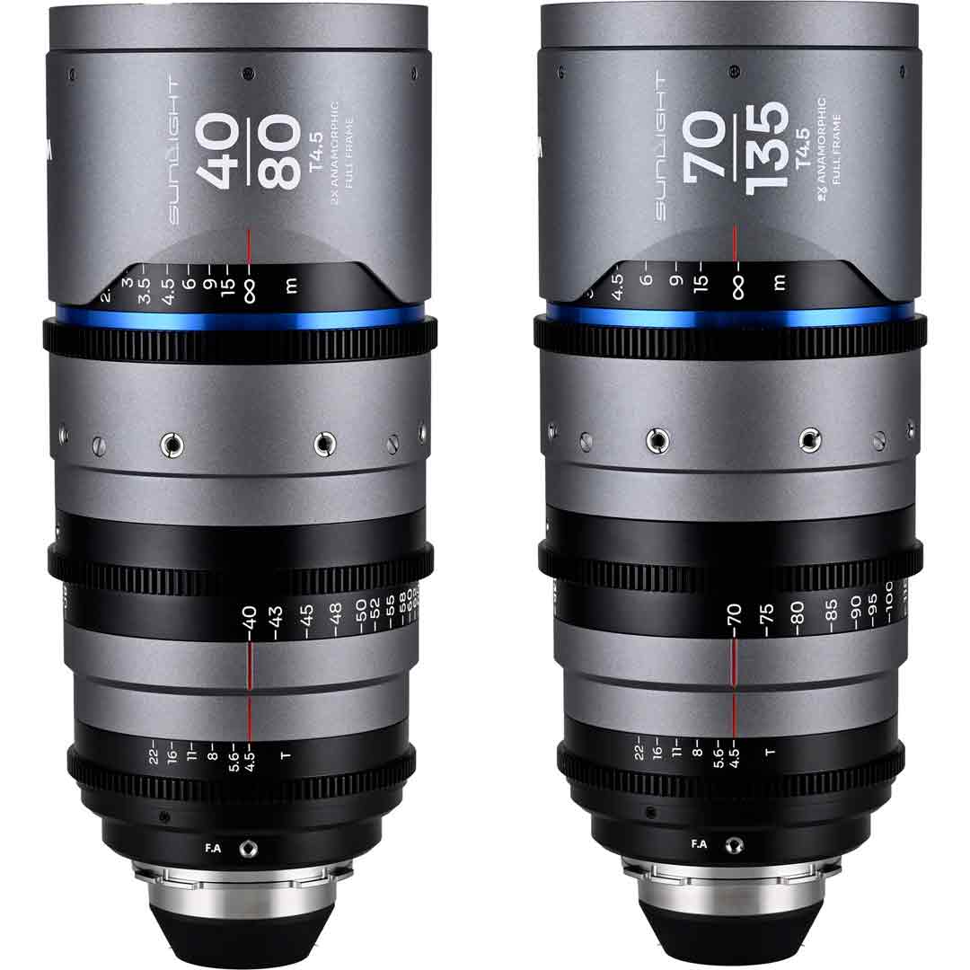Laowa Sunlight Zoom 2x Anamorphic 40-80 / 70-135mm (Bleu, PL) - Kit Objectifs Cinéma Laowa Sunlight Zoom 2x Anamorphic 40-80 / 70-135mm (Bleu, PL) - Kit Objectifs Cinéma