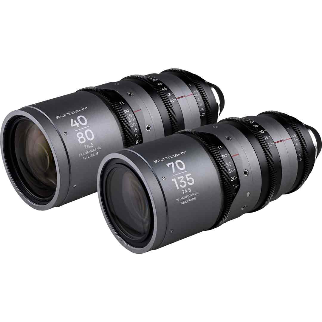 Laowa Sunlight Zoom 2x Anamorphic 40-80 / 70-135mm (Clear, PL) - Kit Objectifs Cinéma Laowa Sunlight Zoom 2x Anamorphic 40-80 / 70-135mm (Clear, PL) - Kit Objectifs Cinéma