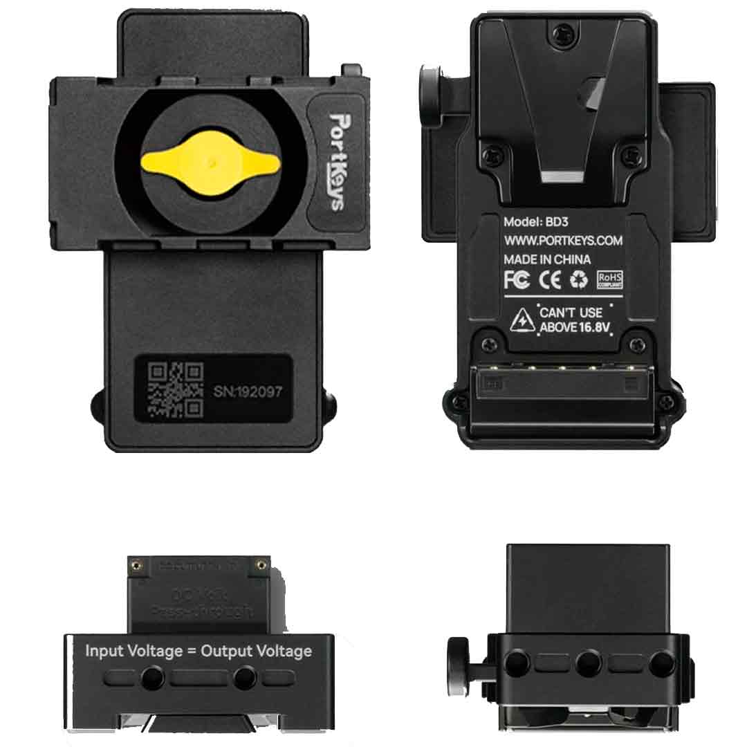 Portkeys BD3 - Adaptateur NP-F vers V-Mount (Femelle) Portkeys BD3 - Adaptateur NP-F vers V-Mount (Femelle)