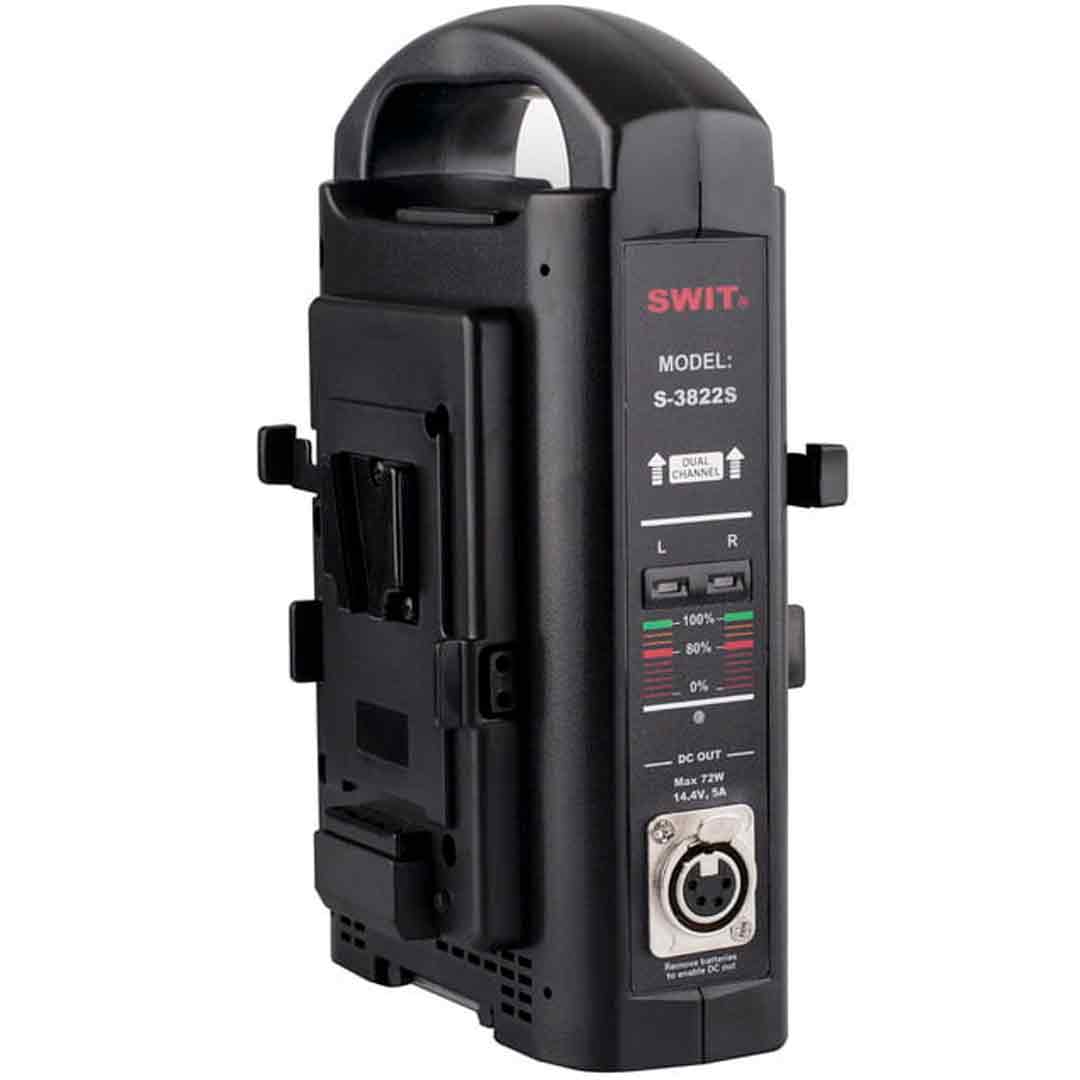 SWIT S-3822S - Chargeur Rapide V-Mount 2-Voies Simultanées SWIT S-3822S - Chargeur Rapide V-Mount 2-Voies Simultanées