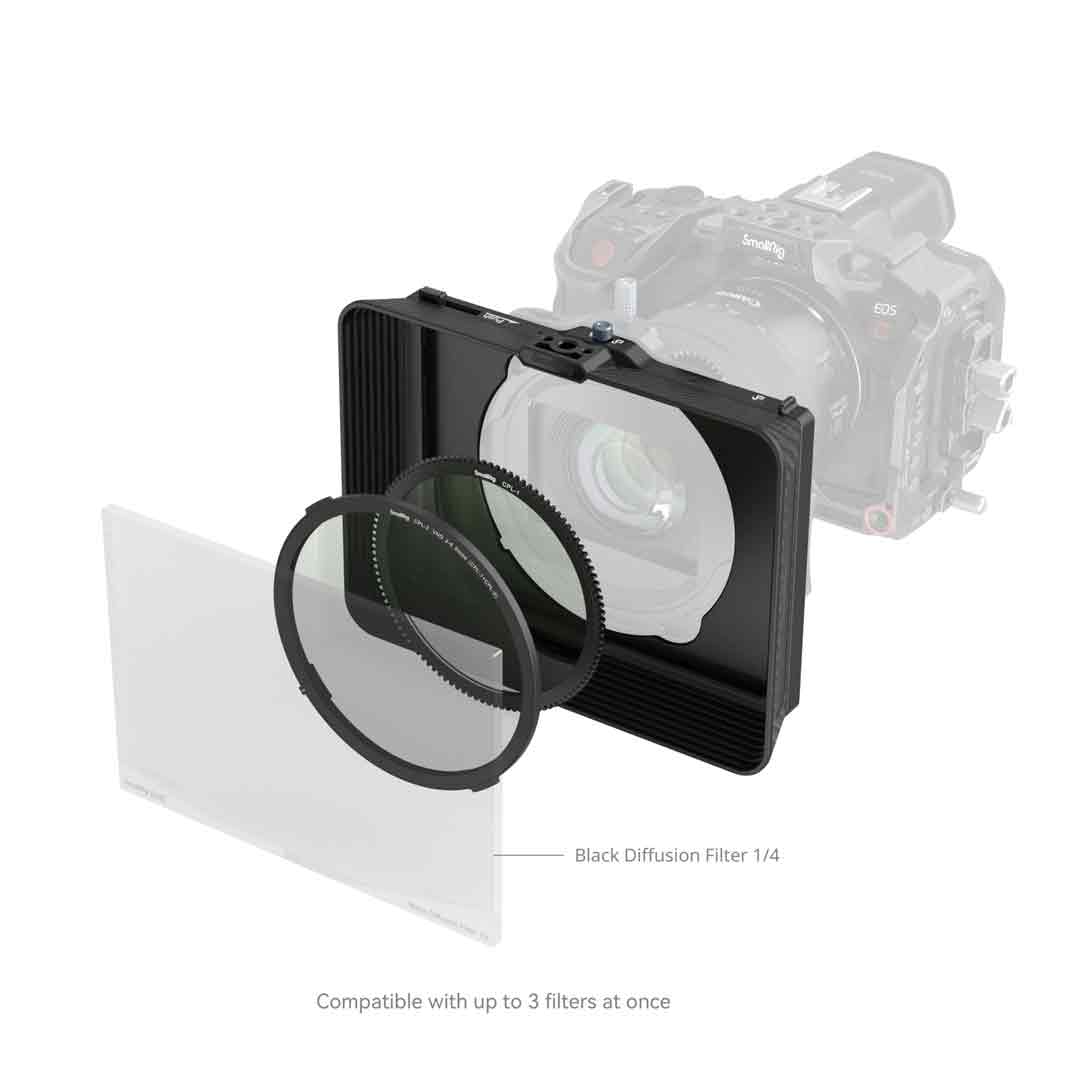 Smallrig Clamp Matte Box + VND Kit (Ø67–82mm) (4411) - Kit Mattebox Clamp-On et Filtre VND Smallrig Clamp Matte Box + VND Kit (Ø67–82mm) (4411) - Kit Mattebox Clamp-On et Filtre VND