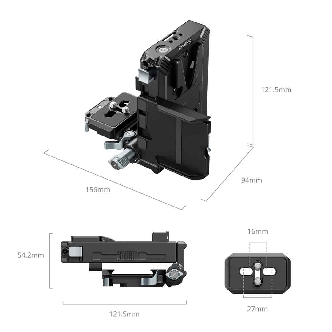 Smallrig V-Mount Battery Plate Kit V3 (5227) - Plaque V-Lock Smallrig V-Mount Battery Plate Kit V3 (5227) - Plaque V-Lock