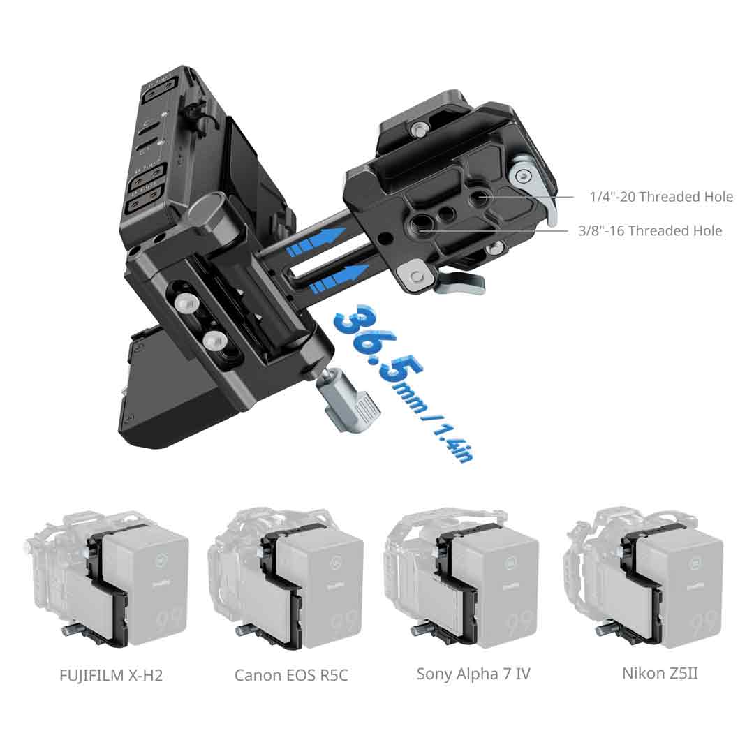 Smallrig V-Mount Battery Plate Kit V3 (5227) - Plaque V-Lock Smallrig V-Mount Battery Plate Kit V3 (5227) - Plaque V-Lock
