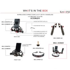 WIRELESS DIRECTOR'S KIT WITH HANDLES + V-MOUNT BATTERY PLATE