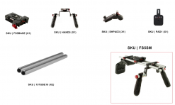Contenu de la boite de l'épauliere shape fs5