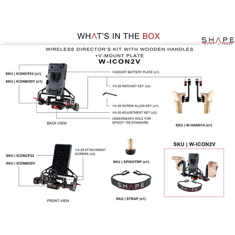 WIRELESS DIRECTOR'S KIT AVEC POIGNEES EN BOIS WIRELESS DIRECTOR'S KIT AVEC POIGNEES EN BOIS