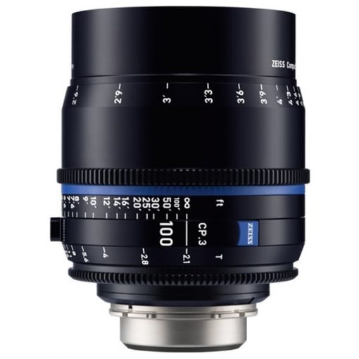 Zeiss CP.3 100mm T2.1 (PL, métrique) - Objectif Prime Cinéma