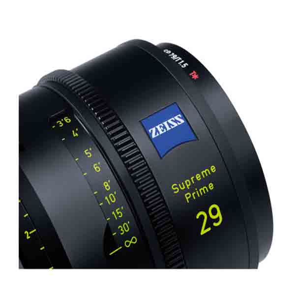 Zeiss Supreme Prime 29mm T1.5 (PL, imperial) - Objectif Prime Cinéma Zeiss Supreme Prime 29mm T1.5 (PL, imperial) - Objectif Prime Cinéma